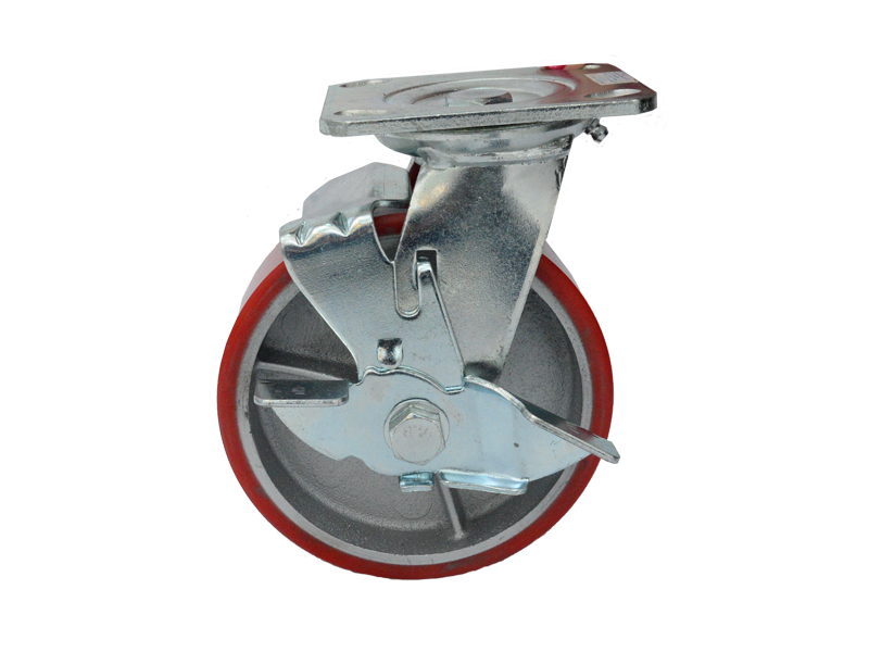 Točkovi VELIKE nosivosti za kolica sa KOČNICOM-OKRETNI   