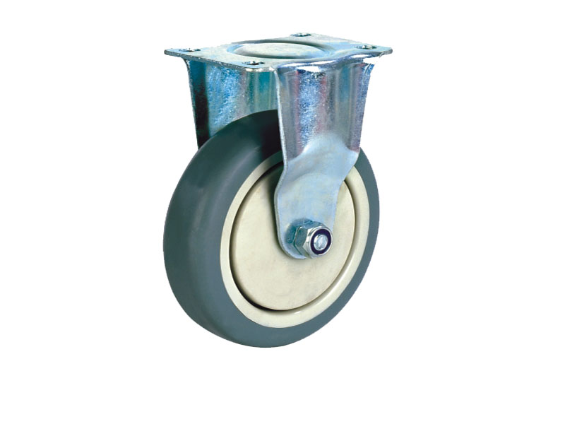 Točkovi za kolica   SIVI termoplastik  FIKSNI