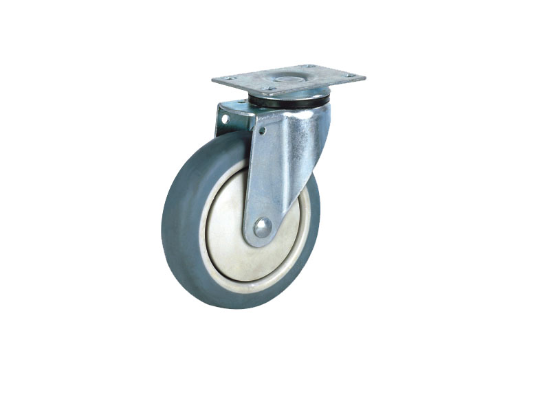 Točkovi za kolica   SIVI termoplastik  OKRETNI