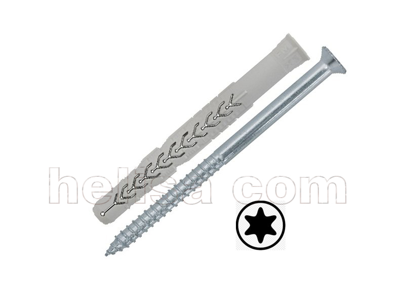 X3 dugački nylon tipl sa šrafom/upuštena glava TORX-prihvat